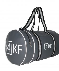 Gym Bag 4KF Sports Duffel Bag with Wet Pocket for Men and Women Travel Gray