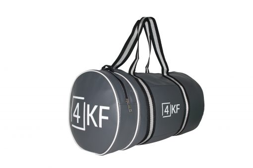 Gym Bag 4KF Sports Duffel Bag with Wet Pocket for Men and Women Travel Gray