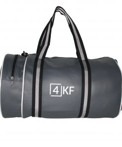 Gym Bag 4KF Sports Duffel Bag with Wet Pocket for Men and Women Travel Gray