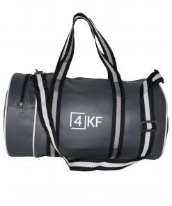 Gym Bag 4KF Sports Duffel Bag with Wet Pocket for Men and Women Travel Gray