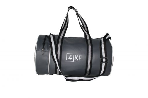 Gym Bag 4KF Sports Duffel Bag with Wet Pocket for Men and Women Travel Gray