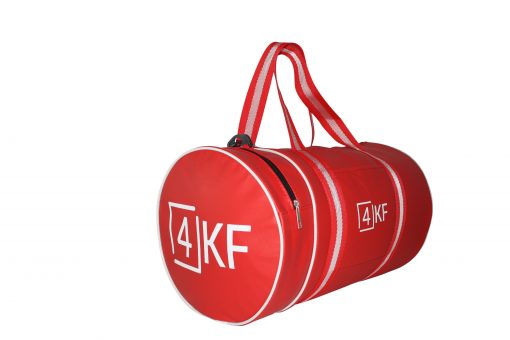 Gym Bag 4KF Sports Duffel Bag with Wet Pocket for Men and Women Travel Red