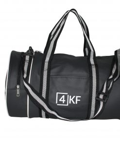 Gym Bag 4KF Sports Duffel Bag with Wet Pocket for Men and Women Travel Black