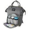 Diaper Bag Backpack Designer Baby Nappy Bag for Girls & Boys Waterproof Travel Backpack for Baby Care, Large Capacity, Stylish and Durable, Gray